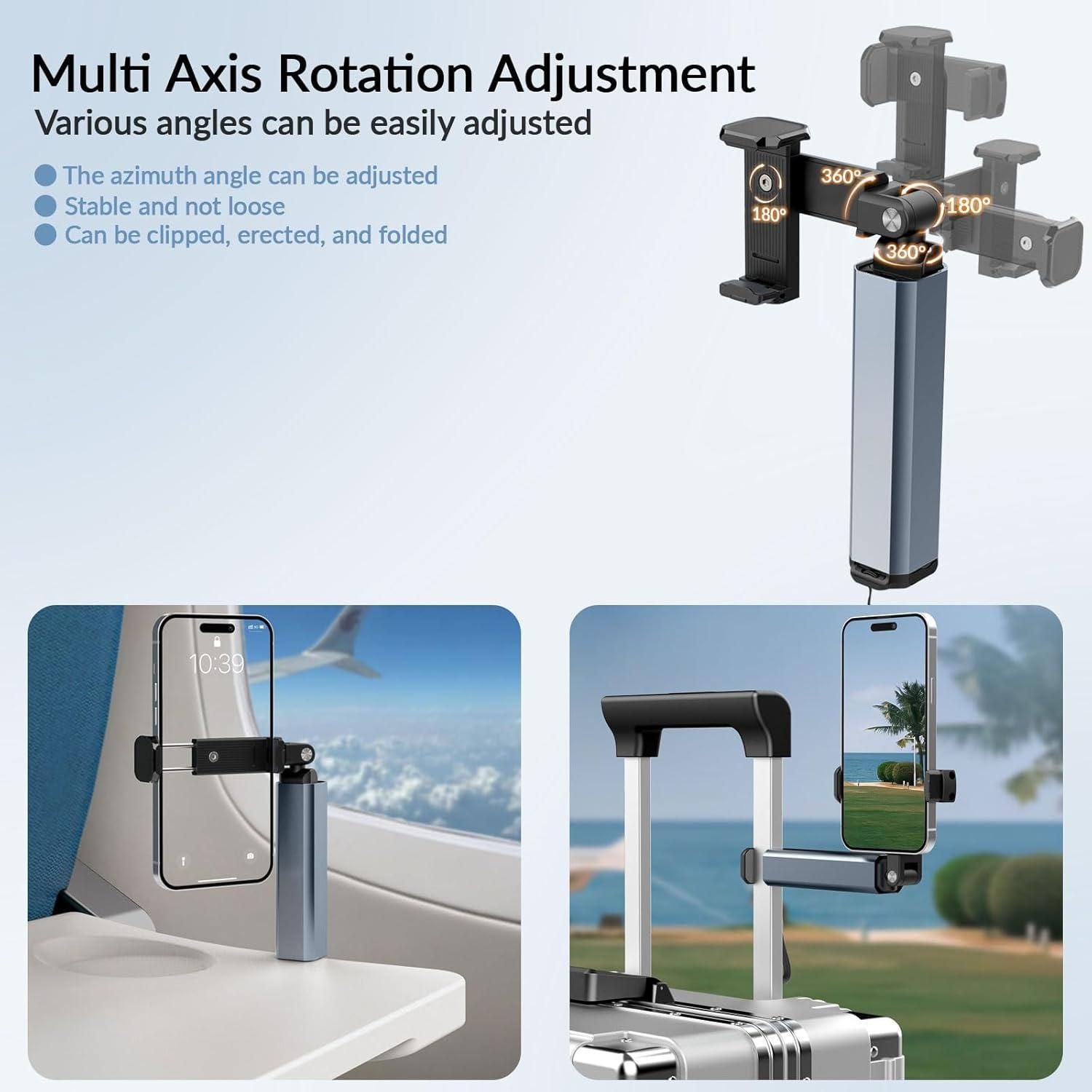 Portable 360-Degree Rotating Phone Holder