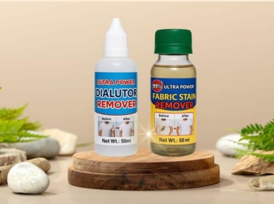 All in One Fabric Stain Remover 100ml (Pack of 2 Bottle 50ml Each)