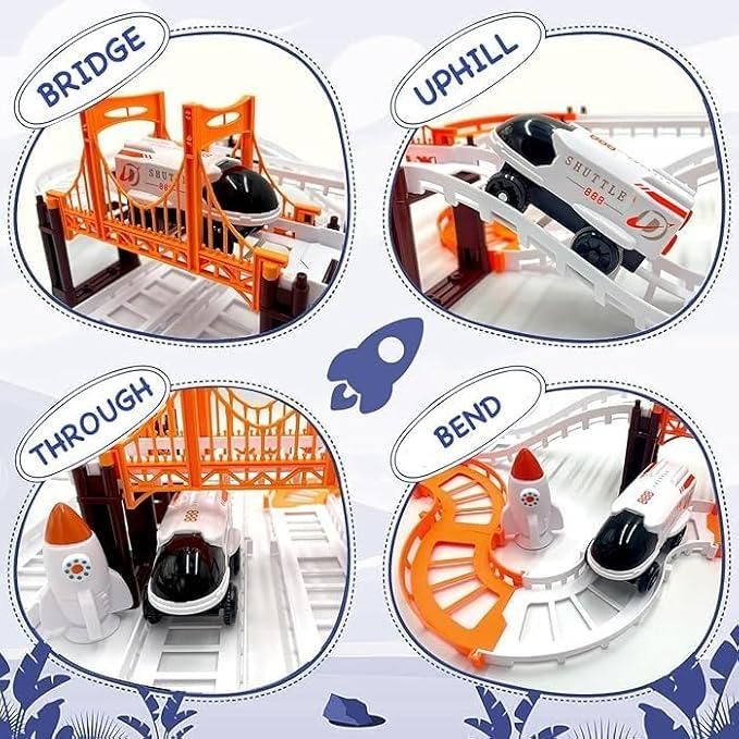 Astronaut Spaceship Track Set – Outer Space Toy Set for Kids
