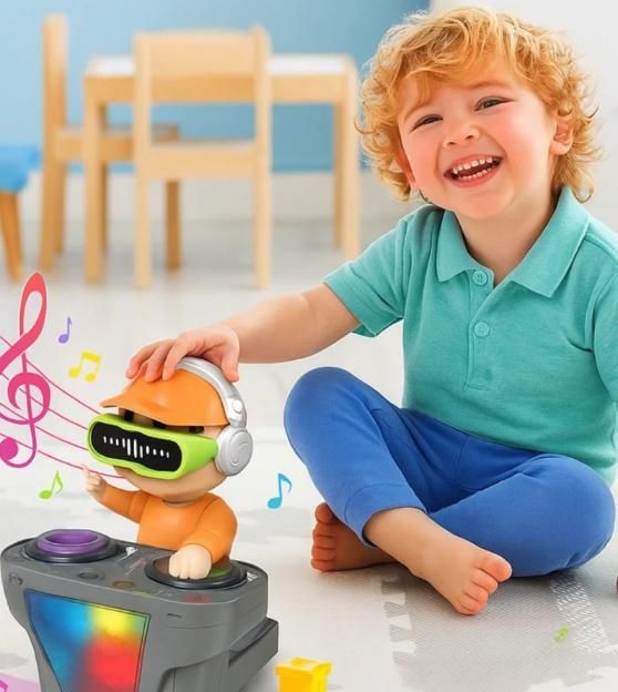 DJ Coco Musical Dancing Boy Toy – Automatic Movement with Interactive LED & Sound