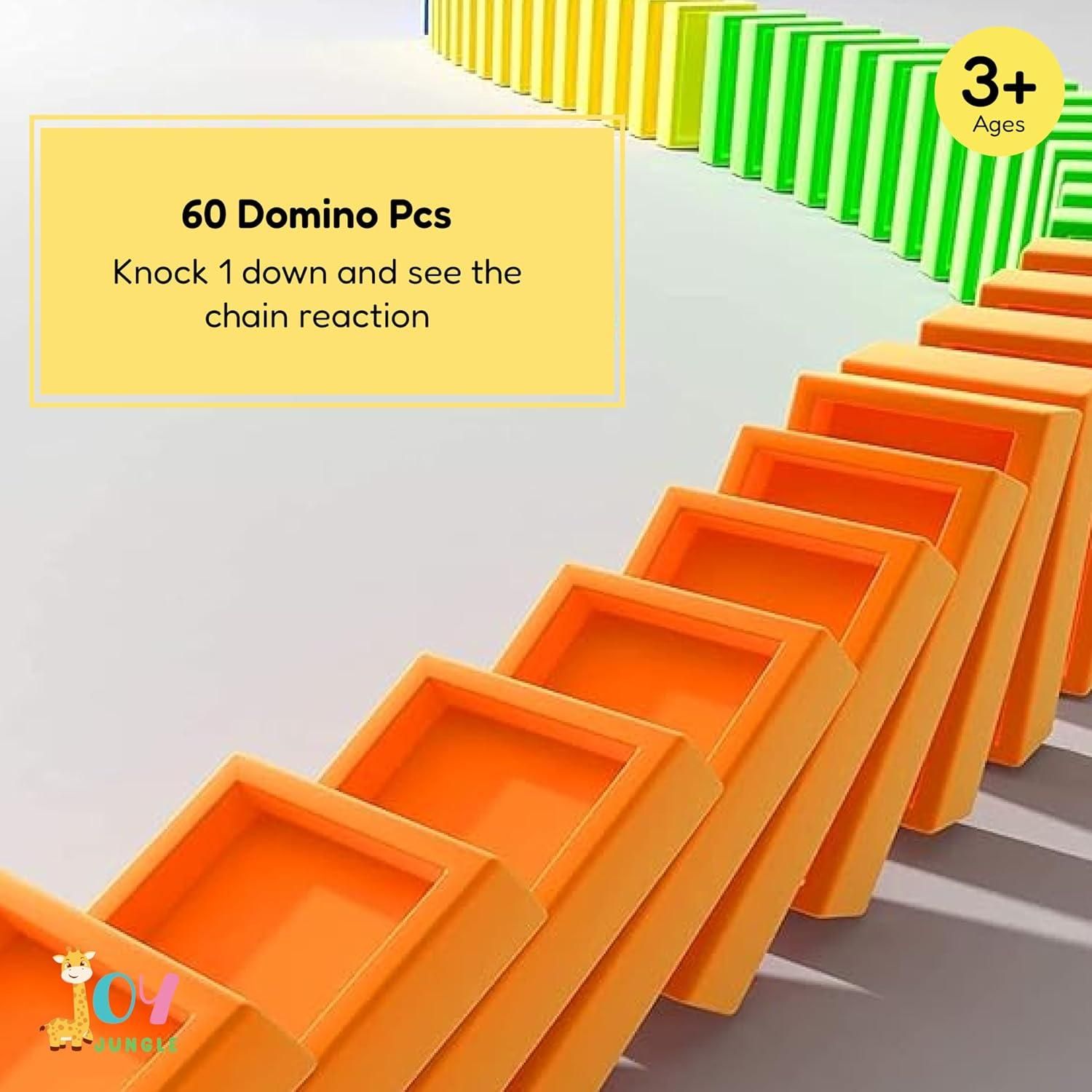 Train Toy Domino Set for Kids – BPA-Free Plastic with Sound Effects